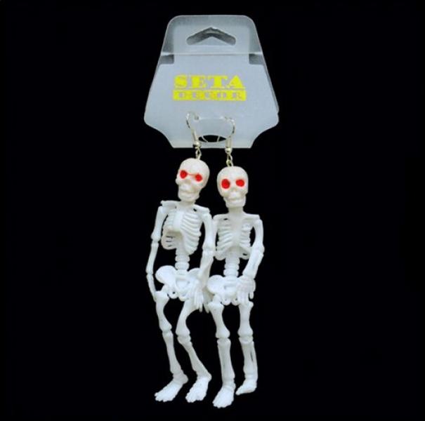 Декор на Хэллоуин Seta Серьги Скелеты (16-731)