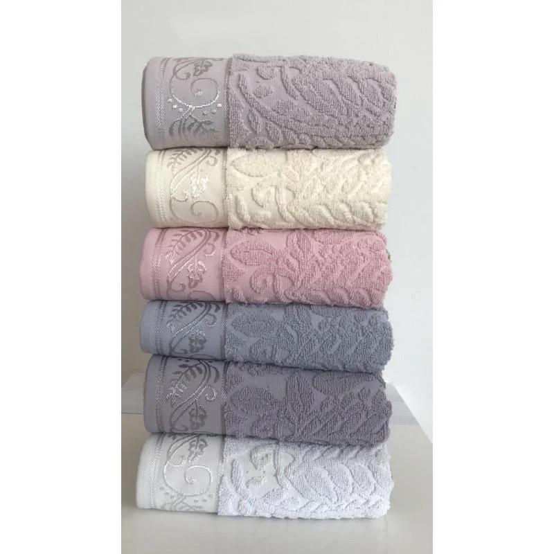 Набор полотенец Cestepe Cotton Delux Жаккард Sehrazat 50х90 см 6 шт. (18821)