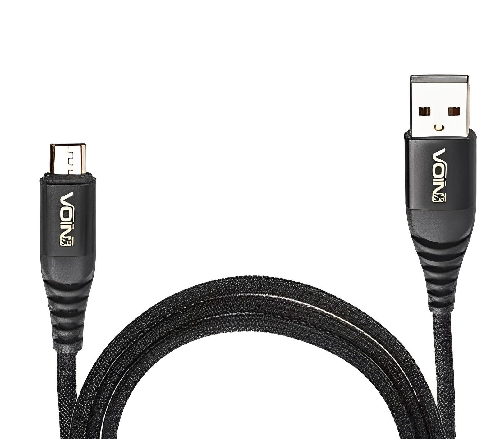 Кабель Voin CC-4201 BK USB-Micro USB 3 А 1 м Black (CC-4201 м BK)