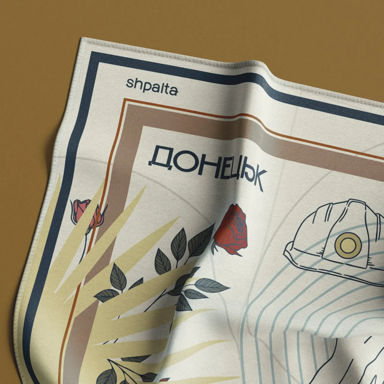 Платок Донецк шелковый односторонняя печать 55х55 см Разноцветный (27581325) - фото 5 Платок Донецк шелковый односторонняя печать 55х55 см Разноцветный (27581325) - фото 5