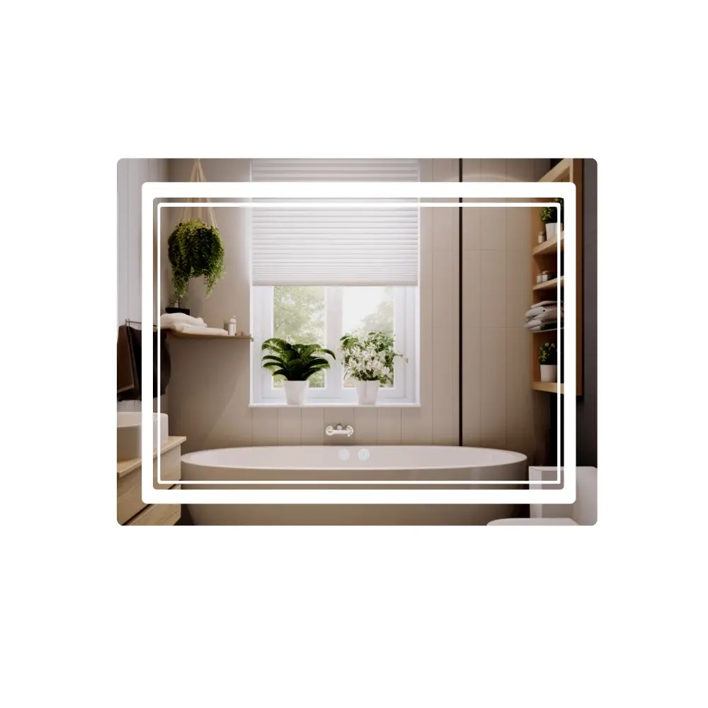 Дзеркало для ванної кімнати Qtap Cardinal CA2 800x1000 прямокутне, з фронтальним LED-підсвічуванням (QT0478C1008048455)