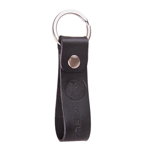 Брелок Vitol Geely кожаный с кольцом Black (258398)