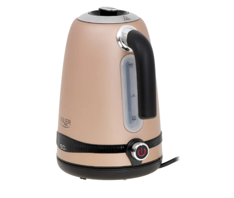 Електрочайник сталевий Adler з РК-дисплеєм та контролем температури 1,7 л Бежевий (28432301) - фото 4 Електрочайник сталевий Adler з РК-дисплеєм та контролем температури 1,7 л Бежевий (28432301) - фото 4