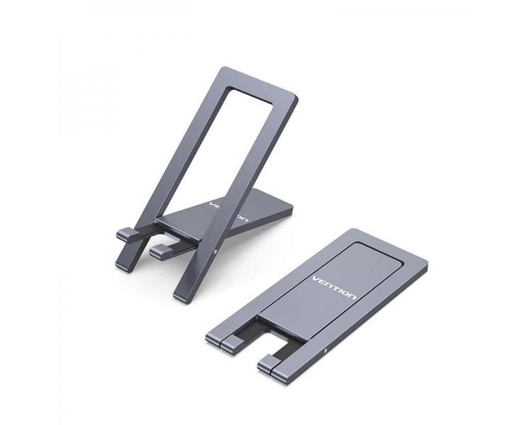 Держатель для телефона Vention Portable Cell Phone Stand Holder Desk Aluminum Alloy Type Gray (KCZH0) - фото 2 Держатель для телефона Vention Portable Cell Phone Stand Holder Desk Aluminum Alloy Type Gray (KCZH0) - фото 2