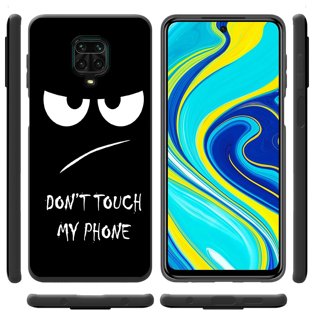 Чохол Boxface Xiaomi Redmi Note 9S Don't Touch my Phone Чорний силікон (39475-up535-39914) - фото 2