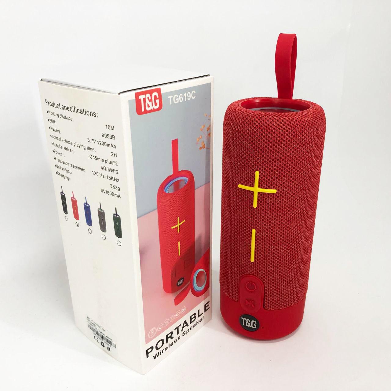 Колонка портативна TG619C FM-радіо USB/TF з ремінцем Червоний - фото 5 Колонка портативна TG619C FM-радіо USB/TF з ремінцем Червоний - фото 5