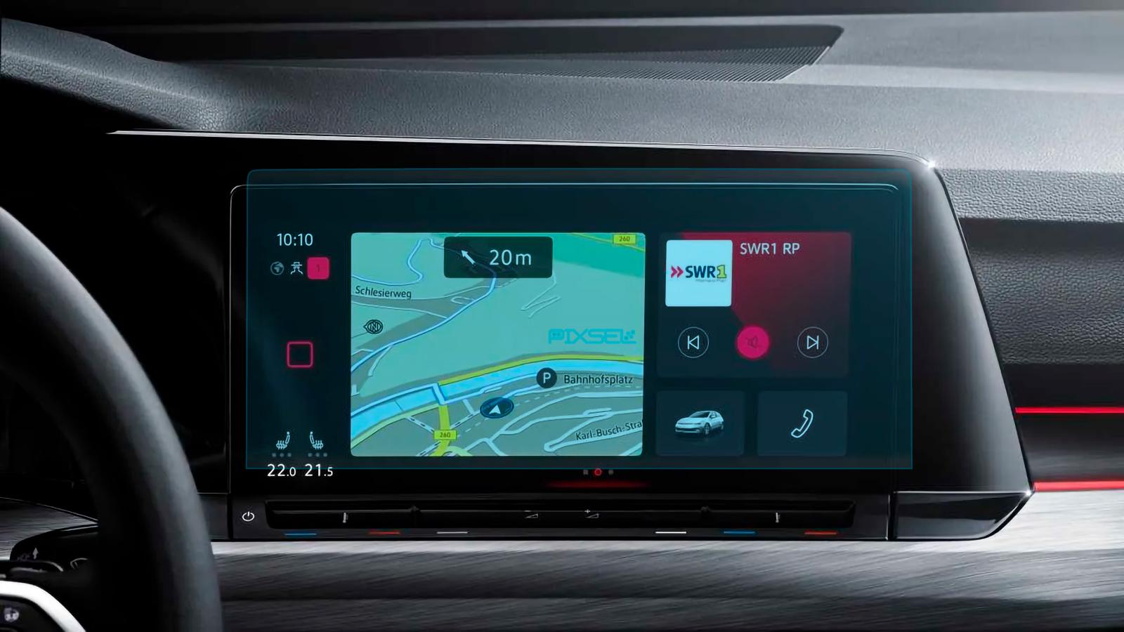 Захисне скло Pixsel гібридне матове на монітор Volkswagen GOLF 10,9“ 2020