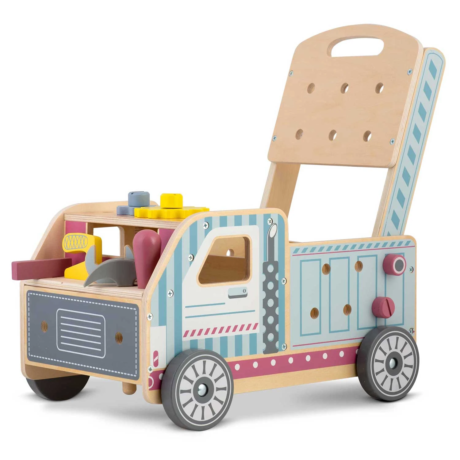 Ходунки дерев'яні Ricokids RK-874 Автомобіль з Інструментами (787400) Ходунки дерев'яні Ricokids RK-874 Автомобіль з Інструментами (787400)