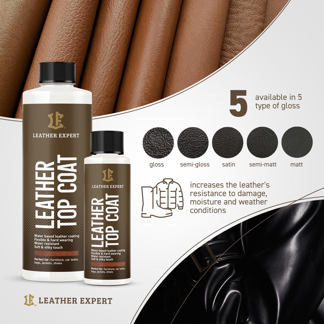 Лак бесцветный для кожи салона автомобиля Leather Expert Leather Top Coat глянцевый 50 мл - фото 4