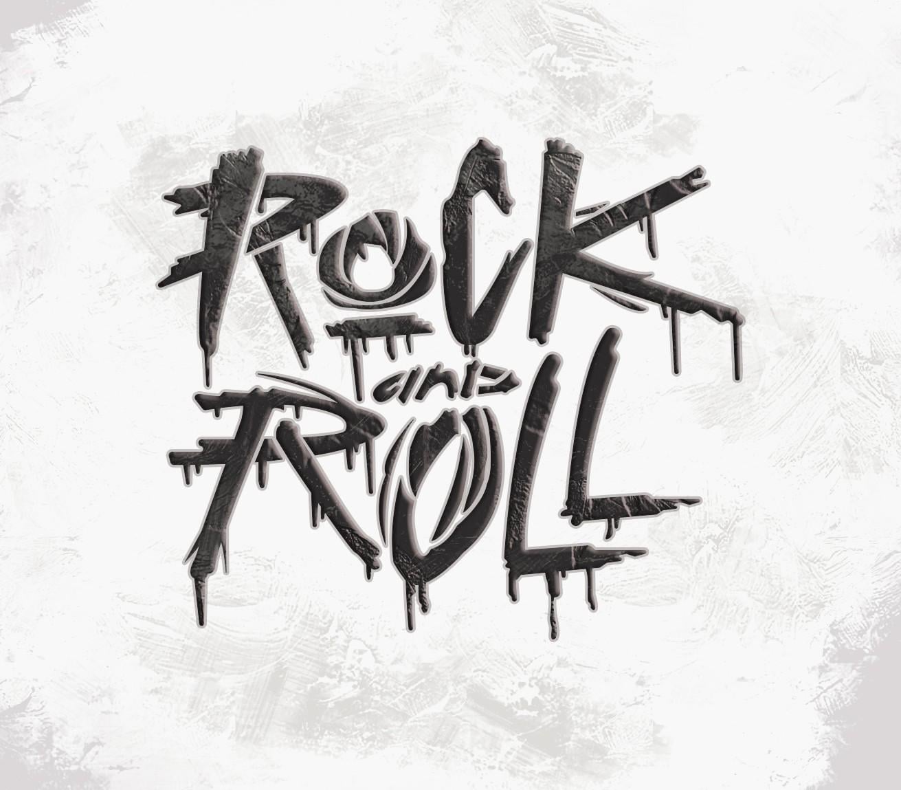 Трафарет DFA Лофт граффити Rock and Roll штукатурка/краска 32x37 см толщина 0,3-1 мм (L00062)