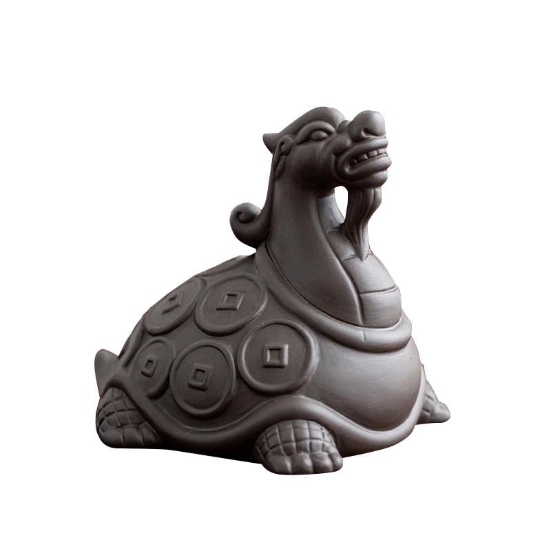 Фігурка для чайної церемонії Lesko Ча шень ZXZS014 Дракон-Черепаха (24366553)