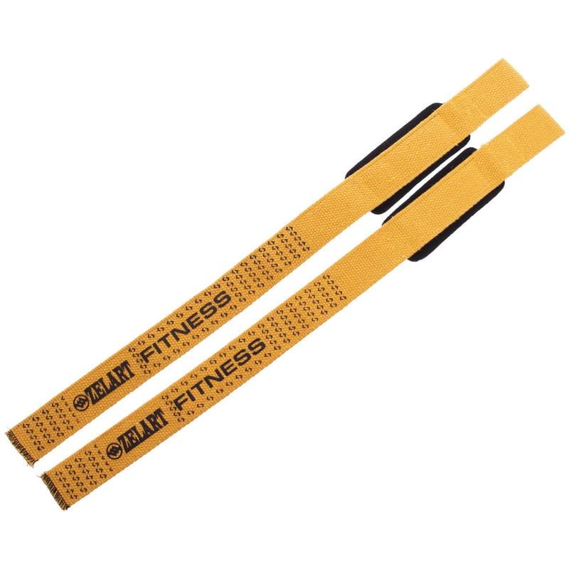 Лямки для становой тяги Zelart VL-3379 2 шт. Желтый (DR003762)