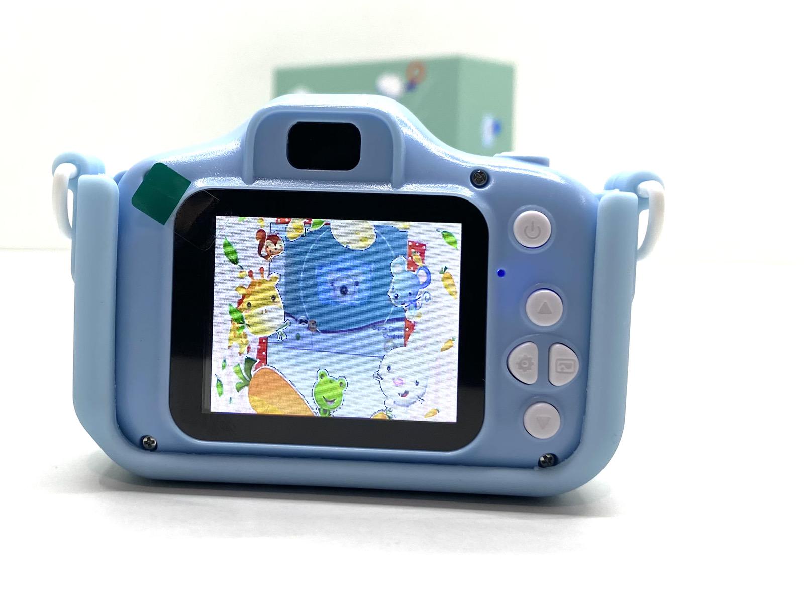 ᐉ Фотоаппарат детский A-Toys видео/фото/игры/прослушивание  музыки/поддерживает microSD Голубой (C56663)