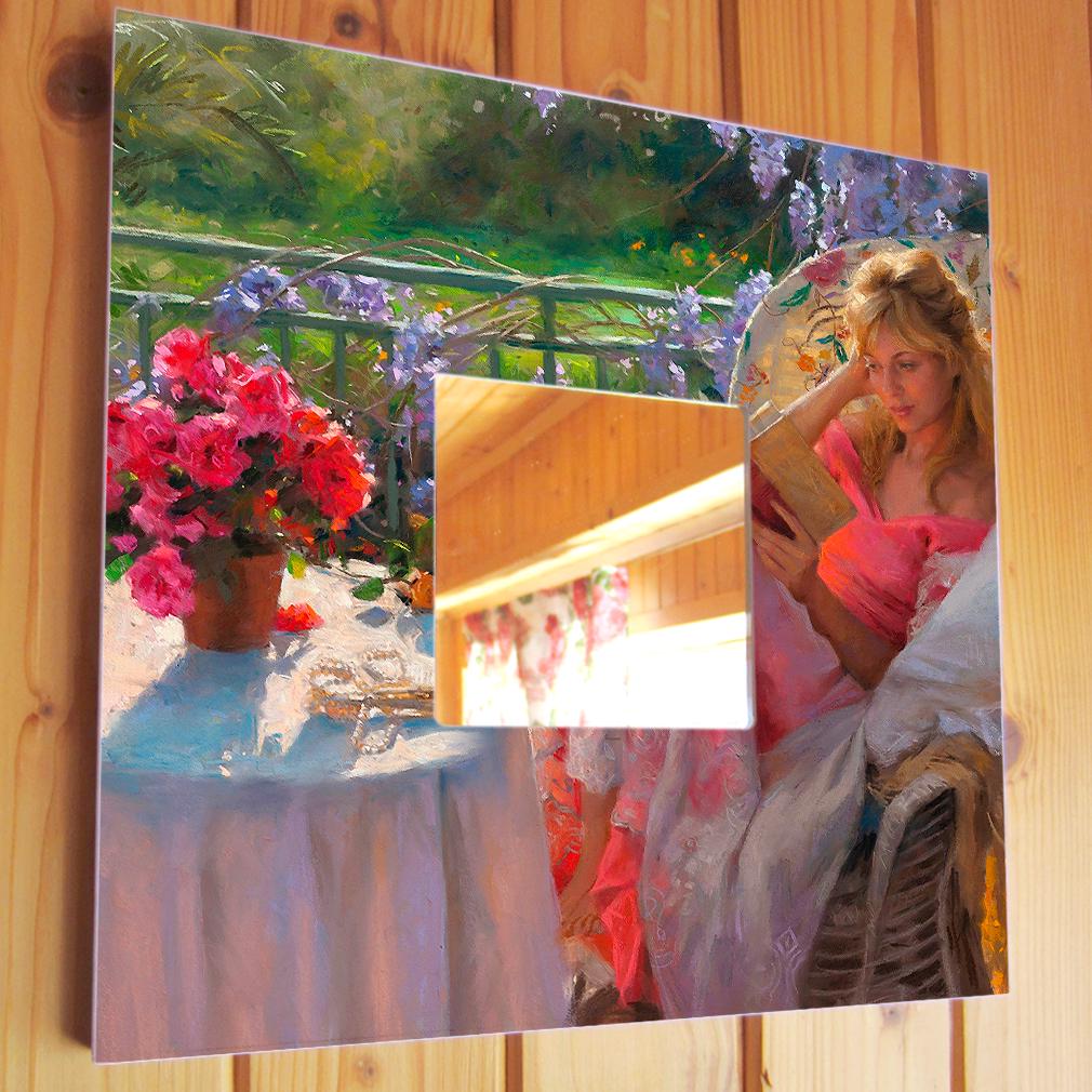 Дзеркало декоративне Красуня в саду 260х260 мм (M00087)