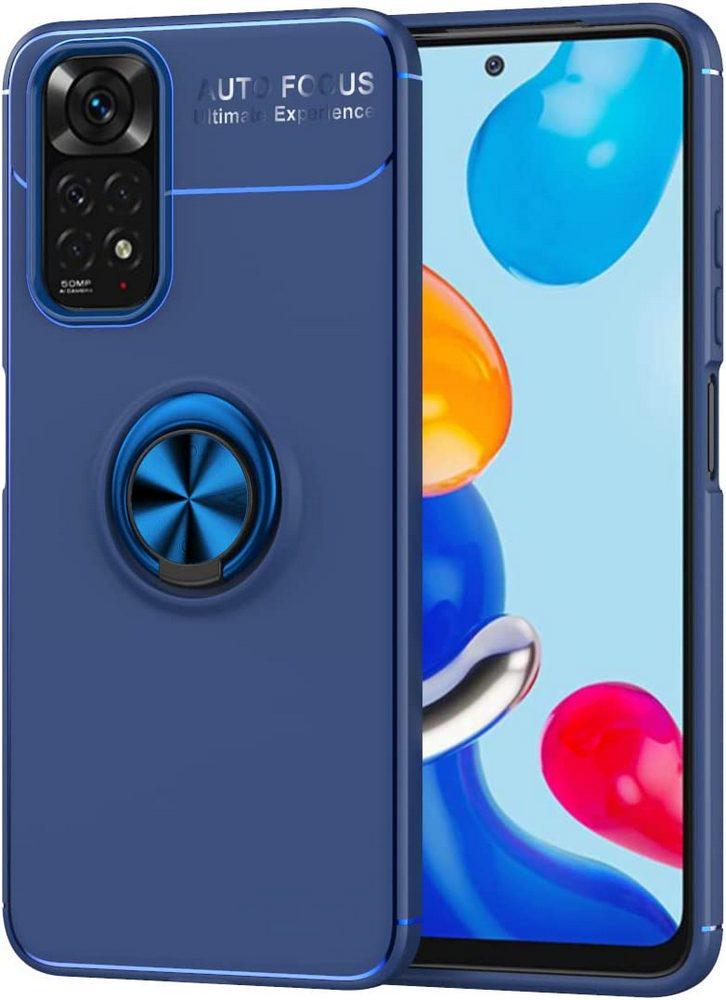 Чехол с кольцом Xiaomi Redmi Note 11S Autofocus Blue (30104-28) Чехол с кольцом Xiaomi Redmi Note 11S Autofocus Blue (30104-28)