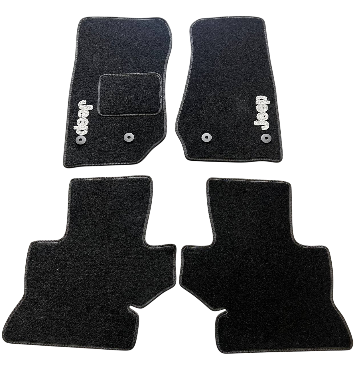 Килимки в салон ворсові для JEEP Wrangler 3 дв. 2007 5 шт. Чорний (27327154)