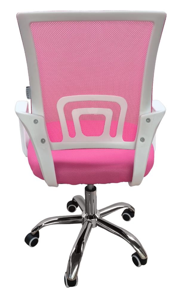 Кресло офисное Bonro 619 Бело-розовый (42400019) - фото 4