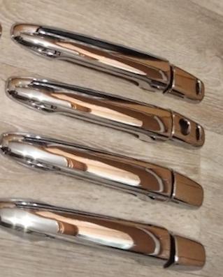 Накладки на ручки дверей Mitsubishi Outlander 3/XL/ASX/Lancer X/Outlander Sport 4 шт. Хром (27450859) - фото 3