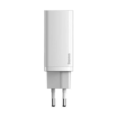 Зарядное устройство сетевое BASEUS GaN2 Lite Quick Charger 65W 1Type-C + 1USB White (CCGAN2L-B02) - фото 3 Зарядное устройство сетевое BASEUS GaN2 Lite Quick Charger 65W 1Type-C + 1USB White (CCGAN2L-B02) - фото 3