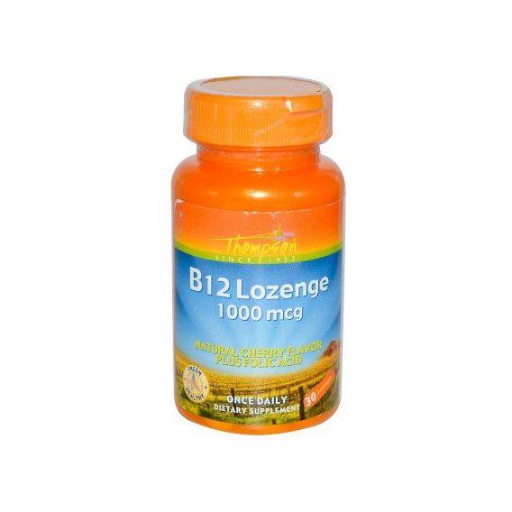 Витамин Б12 Thompson Vitamin B12 1000 mcg 30 Lozenges Cherry Flavor Витамин Б12 Thompson Vitamin B12 1000 mcg 30 Lozenges Cherry Flavor