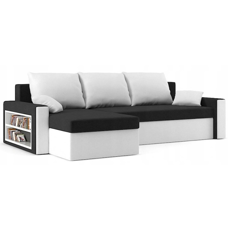 Диван кутовий Метро 235х140 см Чорний/Молочний (28118794) Диван кутовий Метро 235х140 см Чорний/Молочний (28118794)