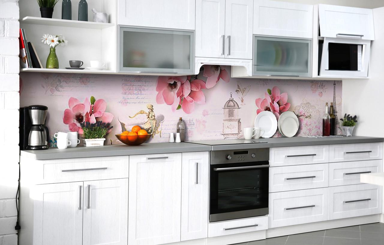 Кухонный фартук Старинные письма виниловый самоклеющийся 60х250 см Абстракция