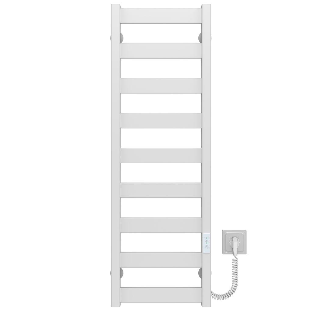 Полотенцесушитель электрический Deffi Harmony П9 WD04 правое подключение крашеная сталь 400х1000 мм Белый (B.HR.100.40.9.EWR4)