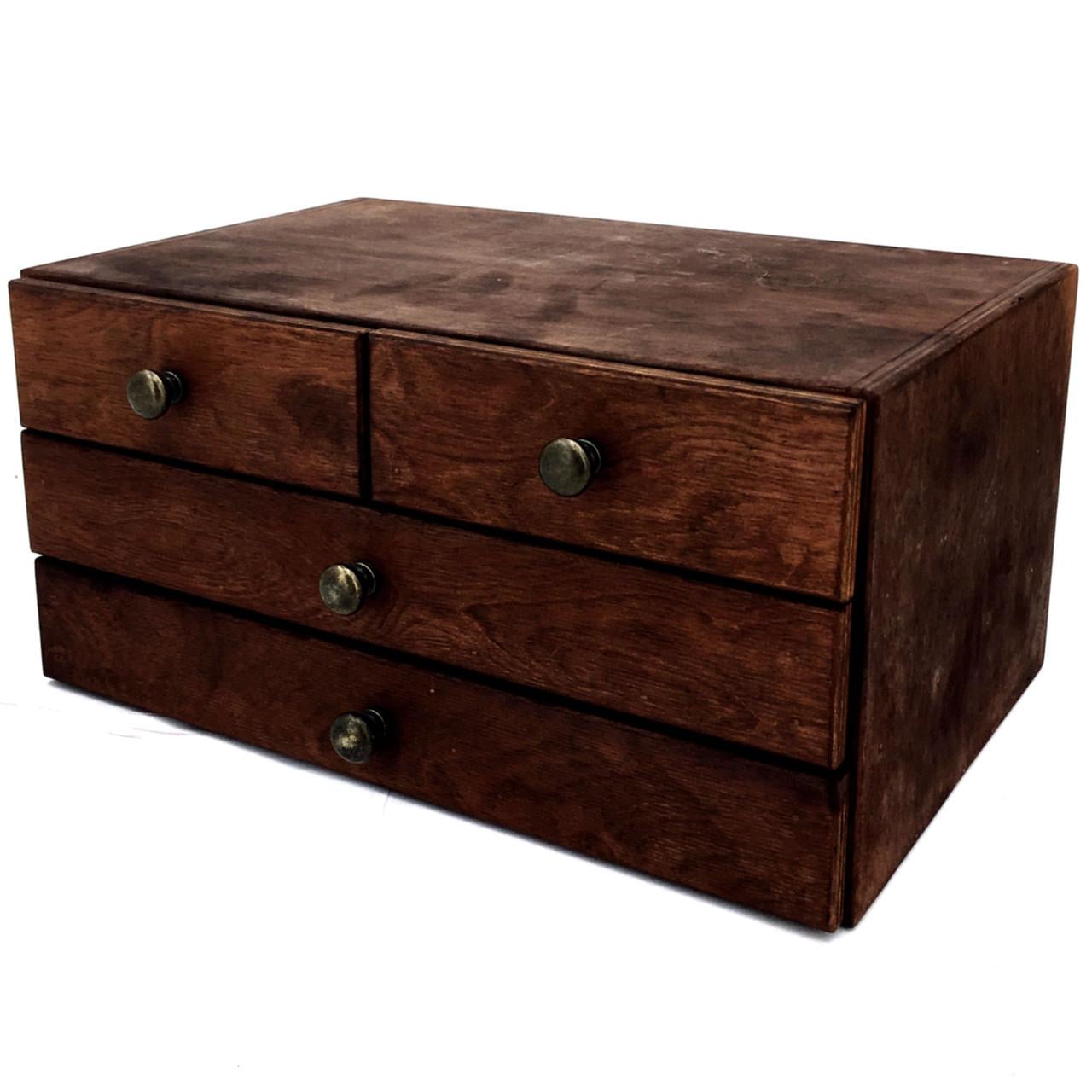 Мини-комод из дерева Кемаси Капучино (МНК-008509)