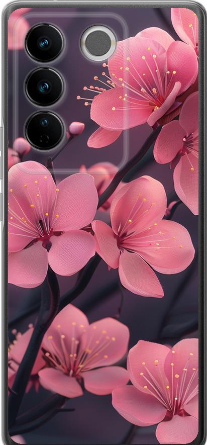 Чехол на Vivo S16 Pro Пурпурная сакура (6075u-3123-42517)