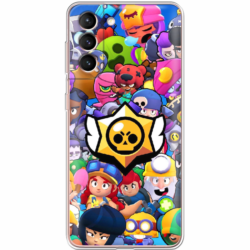 Чехол BoxFace Samsung G991 Galaxy S21 Brawl Stars Прозрачный силикон (41709-up2389-41709)