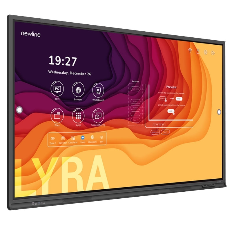 Интерактивная панель NewLine TT-5523QA Lyra Pro 55'' Android 13 8/128Gb (23878104) - фото 4
