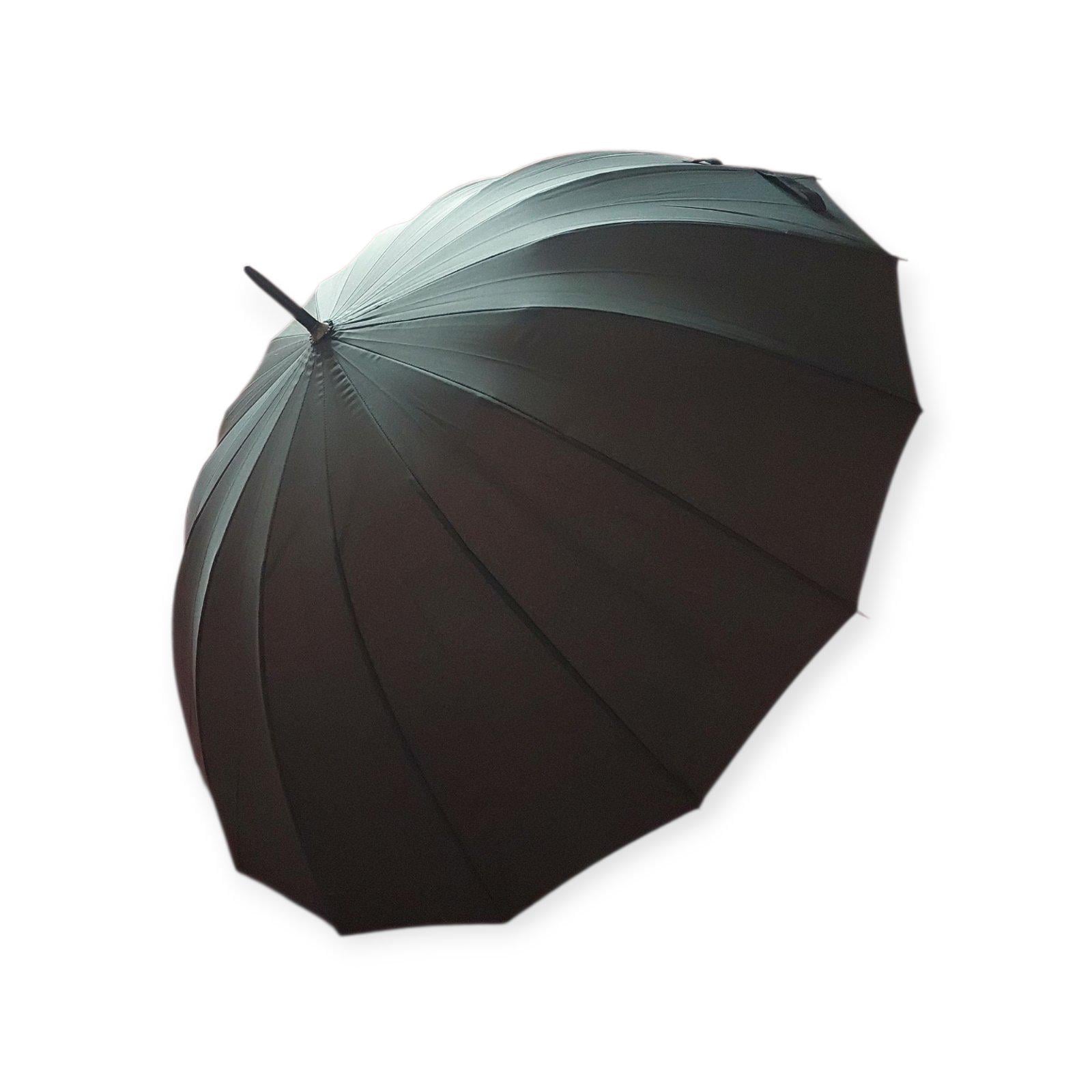 Парасоля-тростина чоловіча Calm Rain 1003 на 16 спиць з чохлом Чорний (29832287)