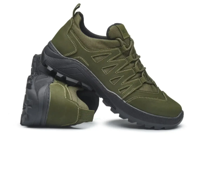 Кросівки чоловічі демісезонні натуральний нубук р. 41 Хакі - фото 3