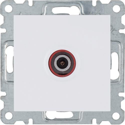 Розетка TV одинарная Hager Lumina Белый (28685558)