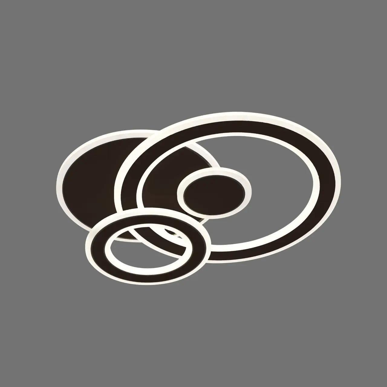 Люстра потолочная светодиодная Valeso V WSD5639 BK 96W (00000140549)