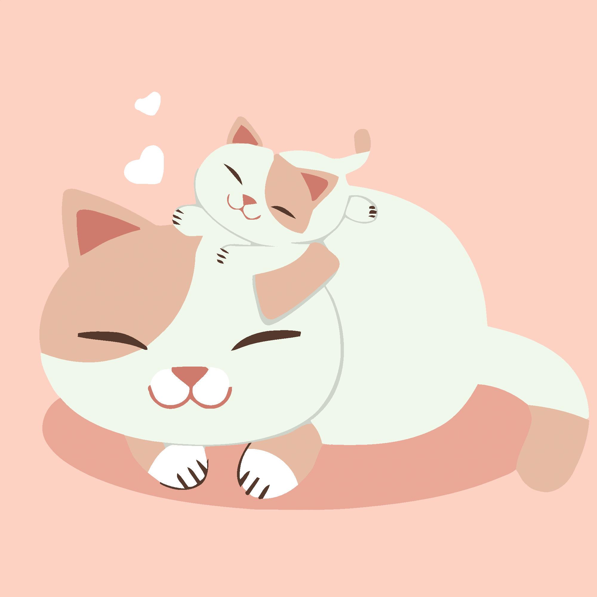 Картина по номерам Strateg Кошачье счастье 20x20 см (Str-HH7079)