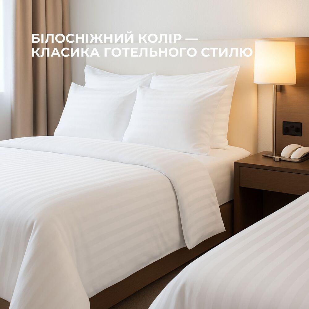 Простыня для гостиниц IDEIA хлопок жаккард сатин в полоску 1 см евро 230х260 см (26805) - фото 7 Простыня для гостиниц IDEIA хлопок жаккард сатин в полоску 1 см евро 230х260 см (26805) - фото 7