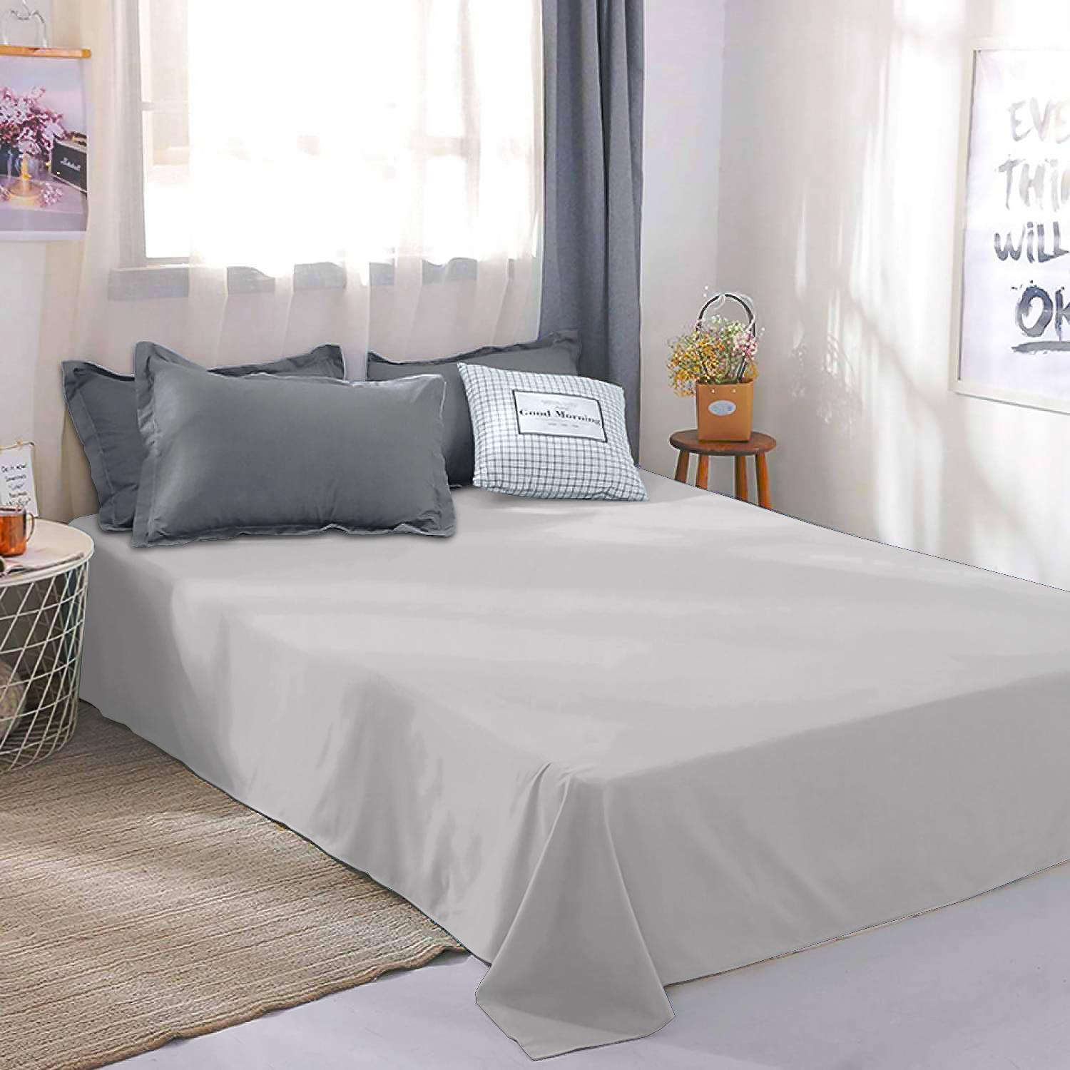 Простынь бязь Zastelli 185х220 см Light Grey (17461)