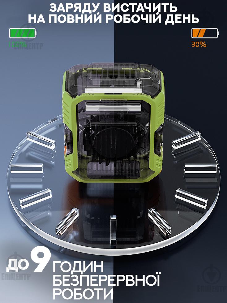 Вентилятор портативний міні напоясний AirUnder акумуляторний USB 4000 мАг 3 режими функція Powerbank та ліхтарик (700170) - фото 6 Вентилятор портативний міні напоясний AirUnder акумуляторний USB 4000 мАг 3 режими функція Powerbank та ліхтарик (700170) - фото 6