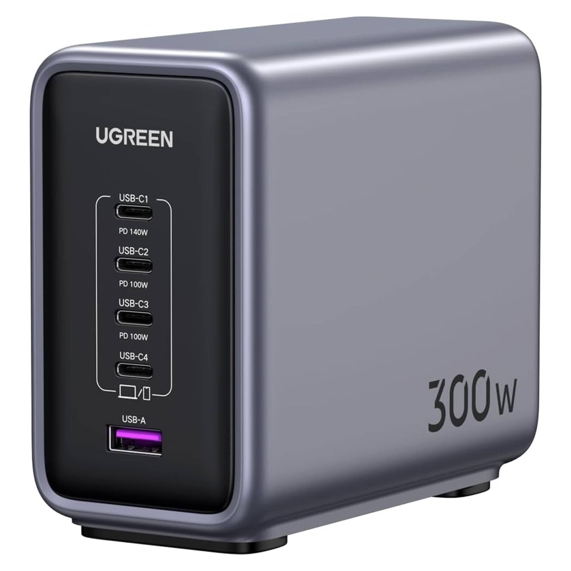 Зарядная станция настольная GaN UGREEN Nexode CD333 300 Вт 5в1 Черный (90903B)