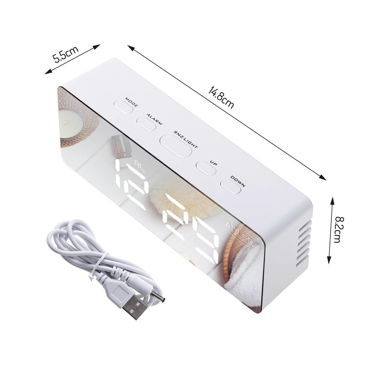 Часы Adler AD 1189 с термометром USB питания 3 режима сигнала (04085) - фото 6 Часы Adler AD 1189 с термометром USB питания 3 режима сигнала (04085) - фото 6