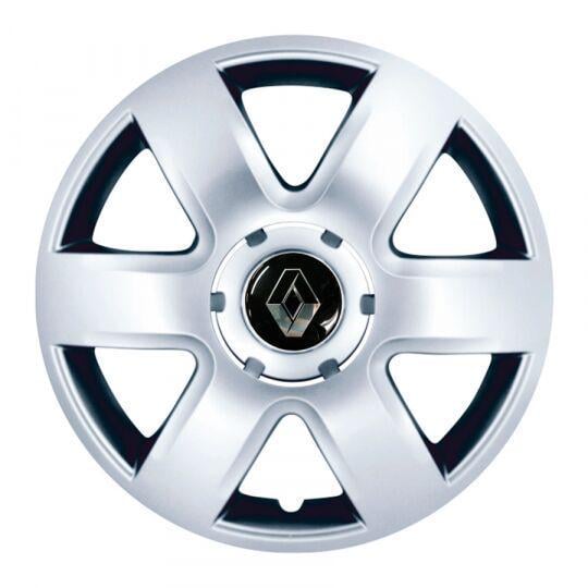 Автомобільні ковпаки SKS 337 R15 з логотипом Renault 4 шт. Сріблястий