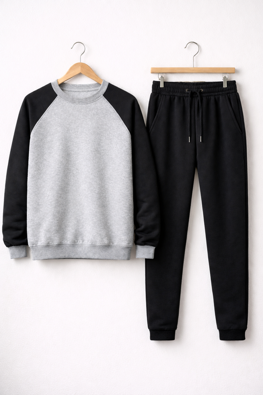 Спортивний костюм чоловічий весняний Zruchno світшот та штани S Сіро-чорний (33500684)