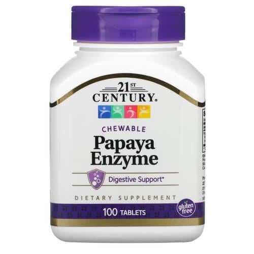 Папайя 21st Century Papaya Enzyme 22 мг 100 жевательных табл. (CEN-22662) Папайя 21st Century Papaya Enzyme 22 мг 100 жевательных табл. (CEN-22662)