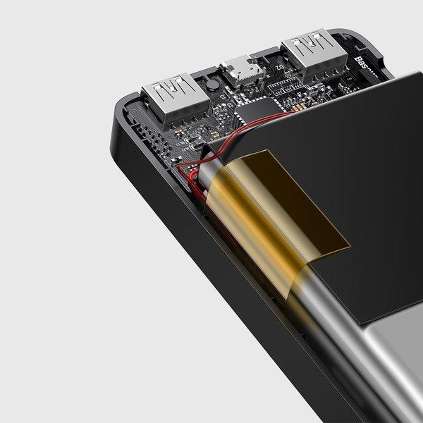 Повербанк Baseus Bipow Digital Display Power Bank 15 Вт 30000 mAh 2USB/1Type-C PD/QC 3 A Black (PPDML-K01) - фото 7