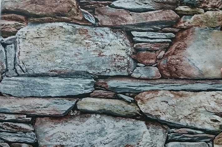 Шпалери на паперовій основі вологостійкі Шарм 113-04 Rock 0,53х10 м Сіро-блакитний (6348182d545099340e54bf73)