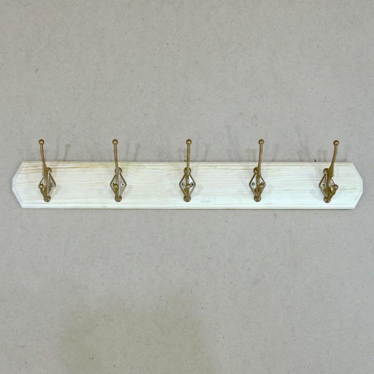 Вешалка для одежды из дерева Гатино 5 Бланже (ВДО-501501)