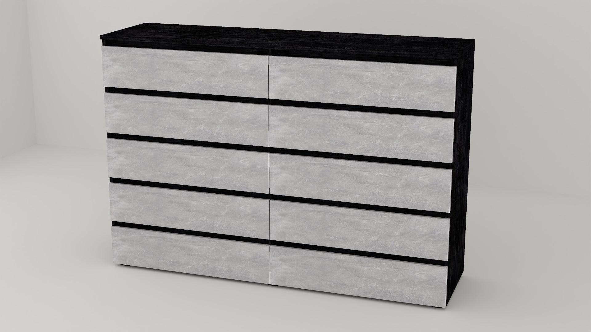 Комод Алекса СН-55/45 160х45х111 см Індастріал/Бетон темний