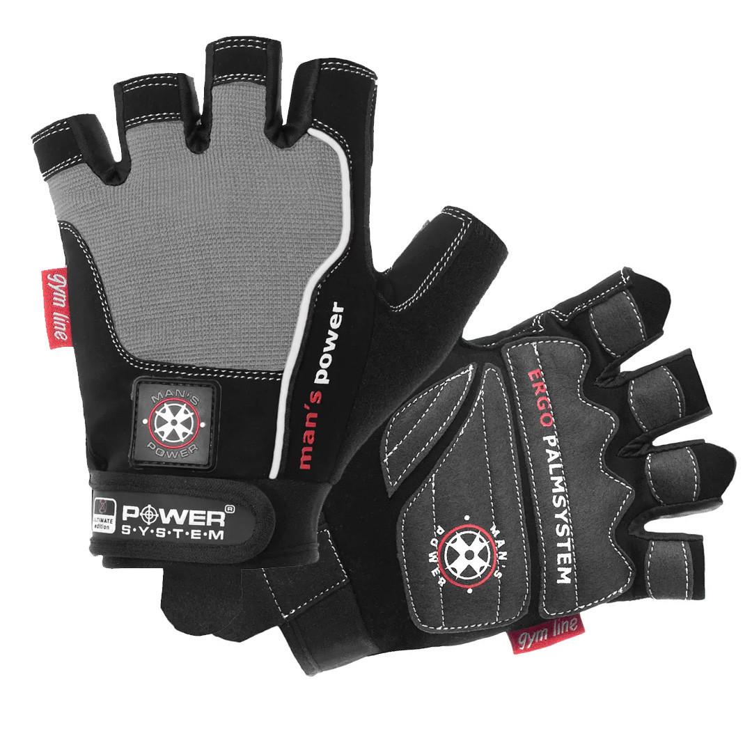 Перчатки для фитнеса Power System PS-2580 Man’s Power XS Black/Grey (A-012017) - фото 4