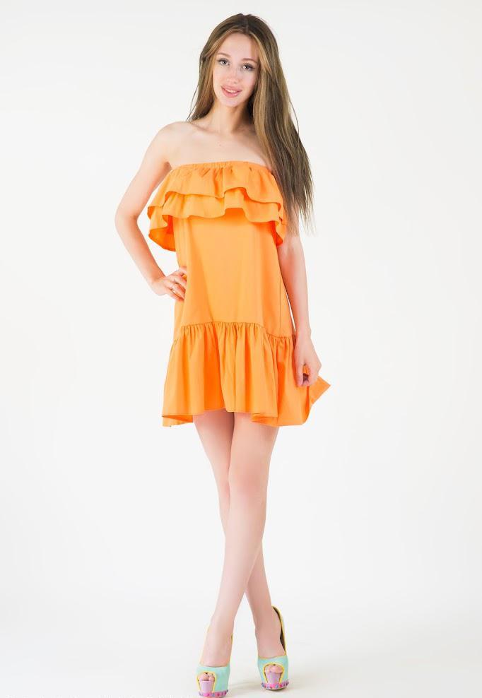 Сукня жіноча Podium Lisa 21328-ORANGE L Помаранчевий